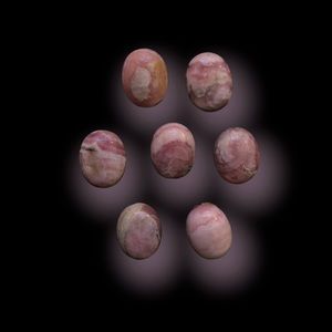 Rhodochrosite Cabochons (7) 6mm